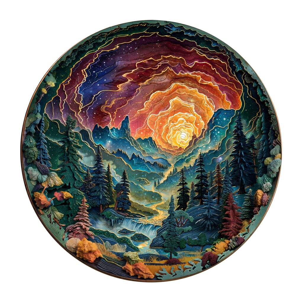 Wooden Jigsaw Puzzle – 3D Cave Sky 66d29f62f0fd5