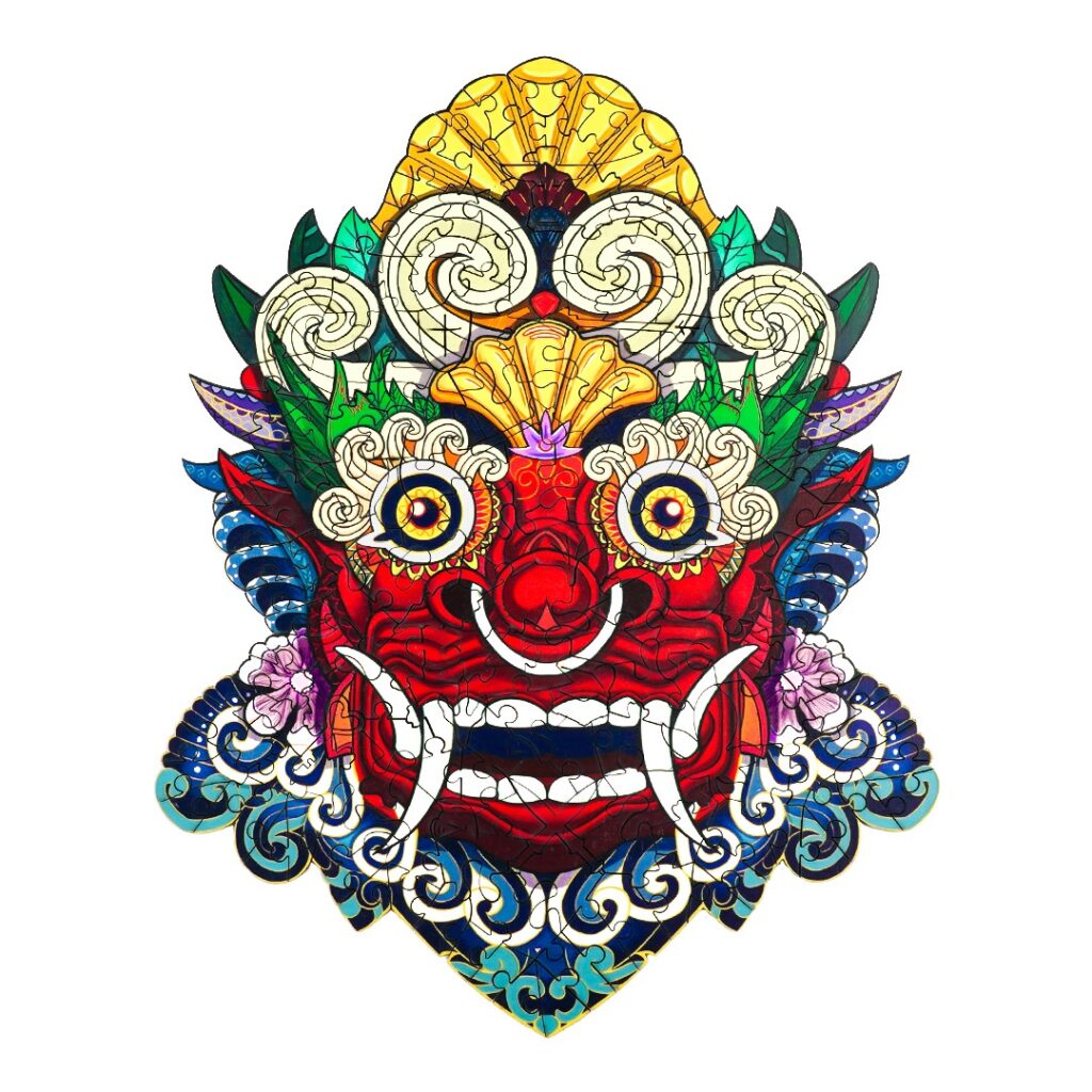 Wooden Jigsaw Puzzle-ANCIENT MASK 66cff6e85759b