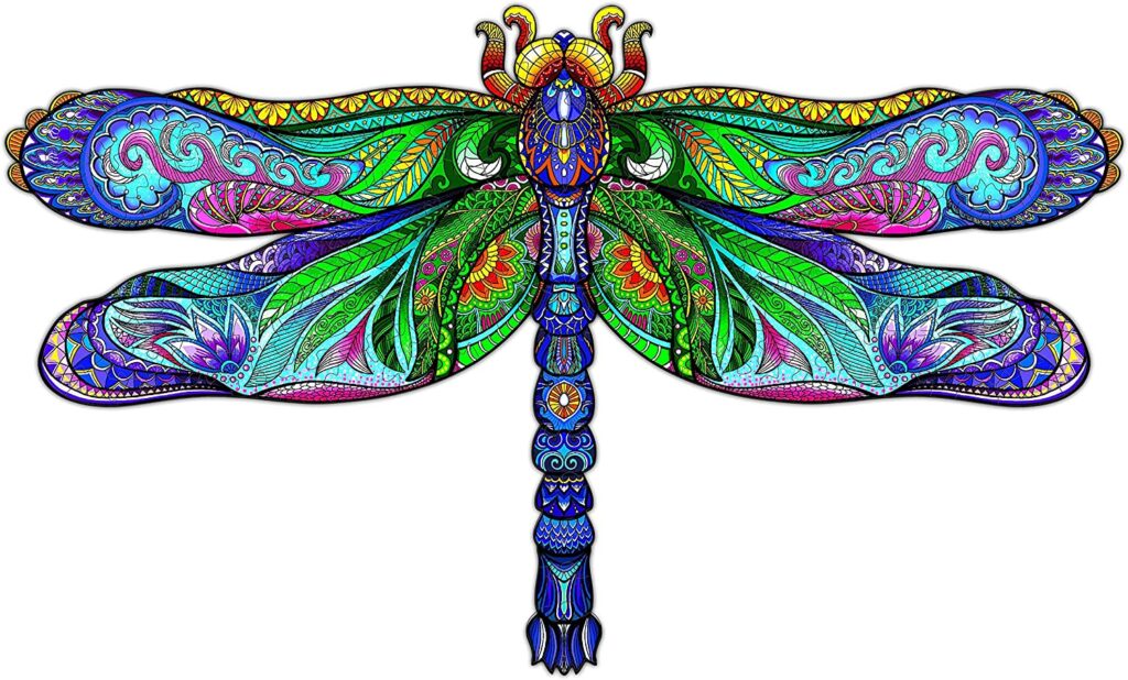 Wooden Jigsaw Puzzle-Big Dragonfly 66cf3d329aea4