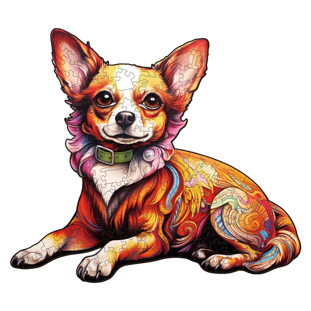 Wooden Jigsaw Puzzle-Charming Chihuahua 66d12205eb9d7