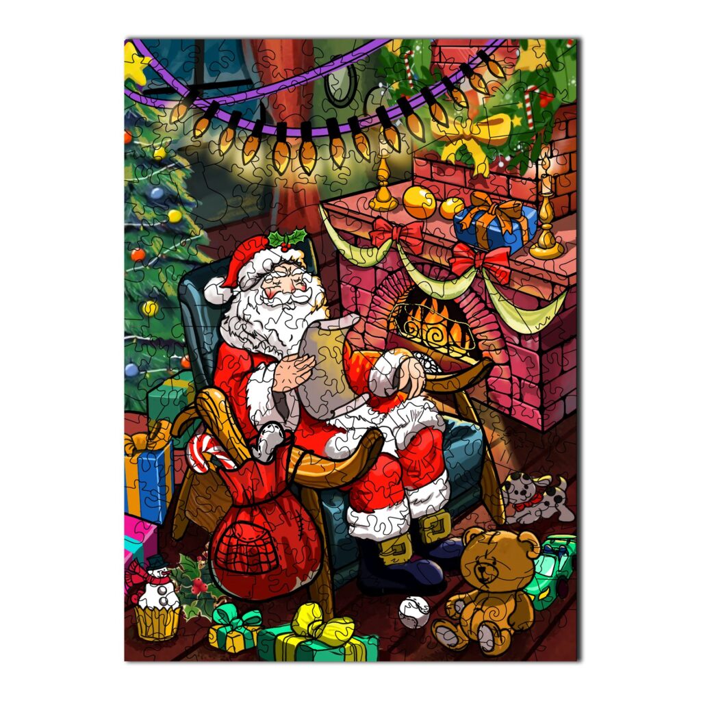 Wooden Jigsaw Puzzle-CHRISTMAS EVE 66d1db8b48dc2