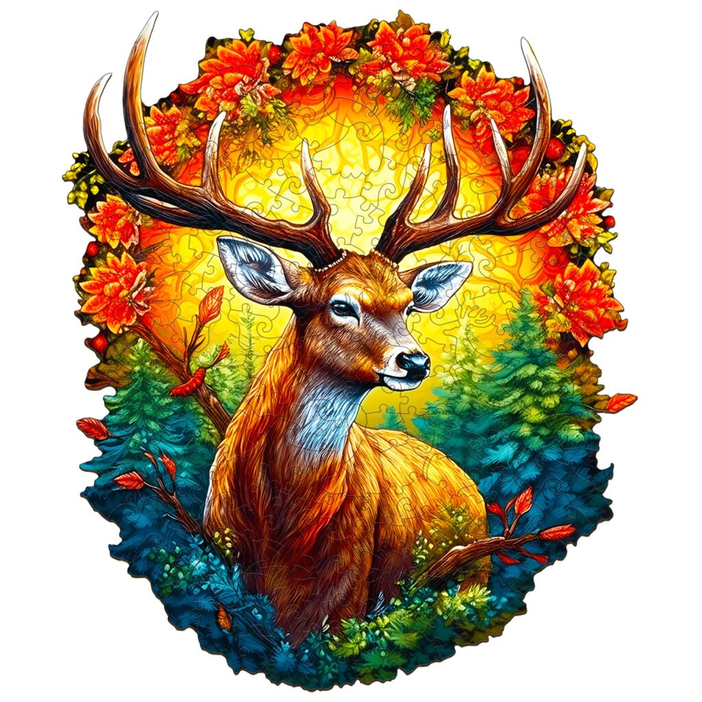 Wooden Jigsaw Puzzle-Deer of Life-2 66d3a1648f2d3