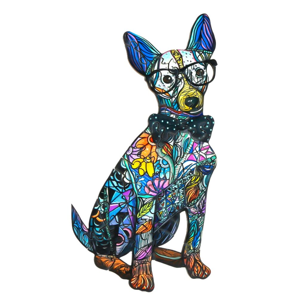 Wooden Jigsaw Puzzle-GENTLEMEN DOG 66d0baf818eb9