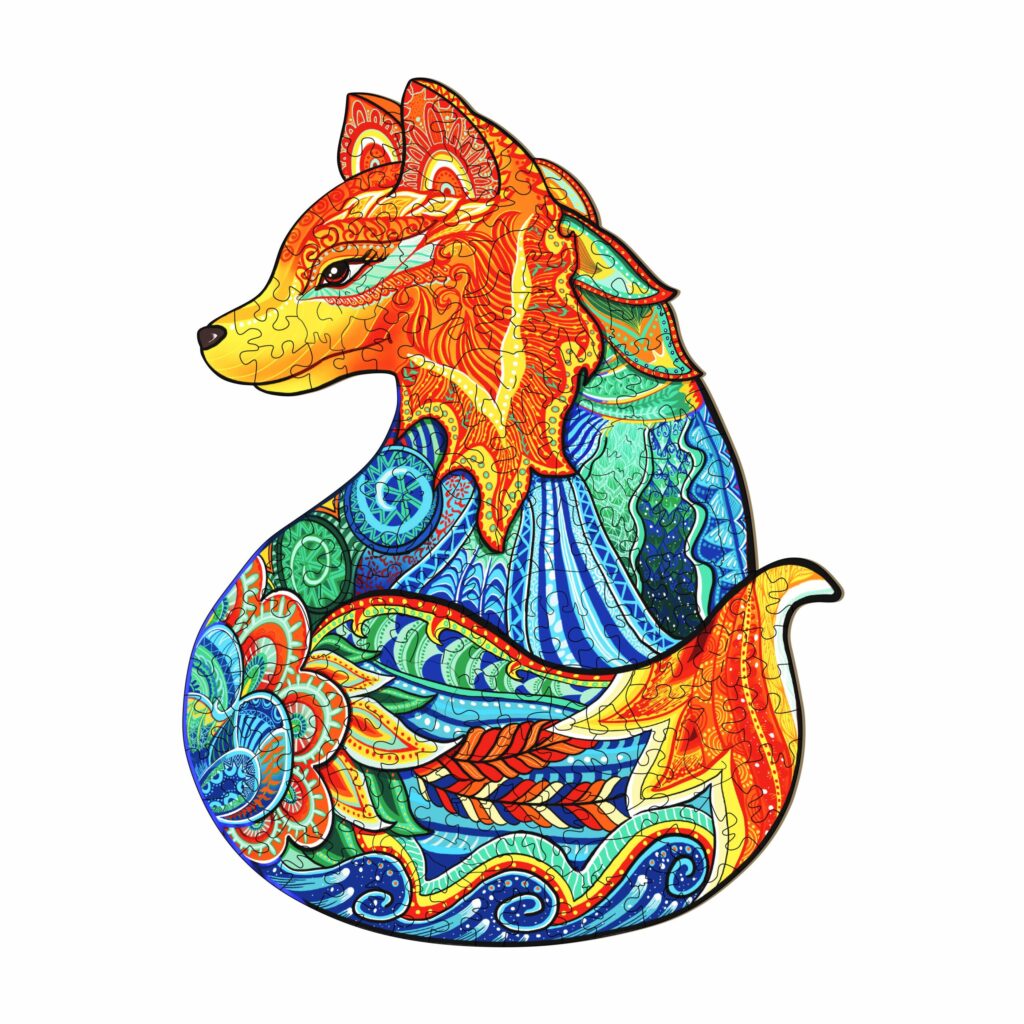 Wooden Jigsaw Puzzle- LEISURELY FOX 66cf4770e532e