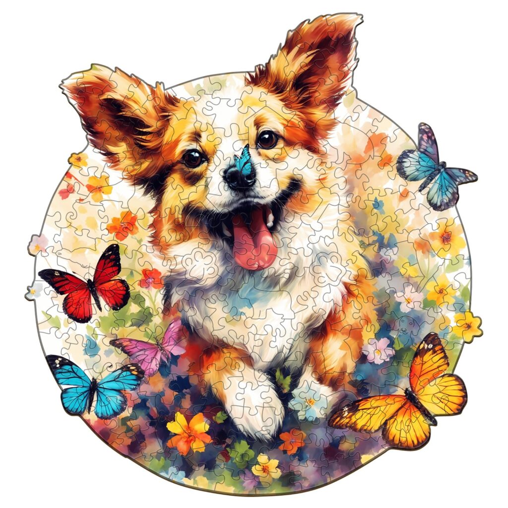 Wooden Jigsaw Puzzle-Lovable Puppy 66d1a7ea3430c