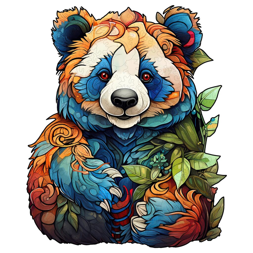Wooden Jigsaw Puzzle-Lovely Panda 66d25740bd932