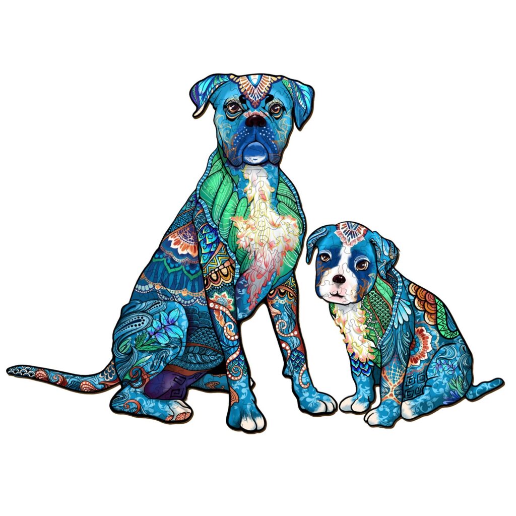 Wooden Jigsaw Puzzle-Parent-Boxer 66ceff7362e60