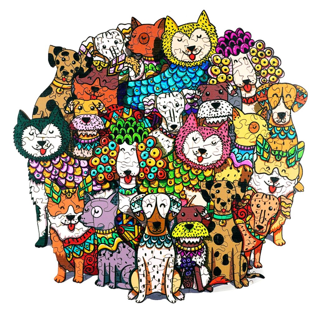 Wooden Jigsaw Puzzle-RICH DOG 66d2f204f073b