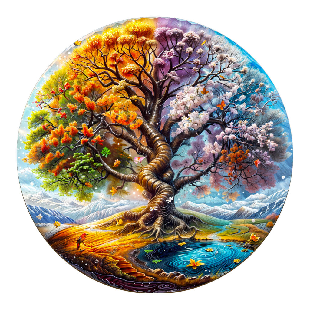 Wooden Jigsaw Puzzle-Seasonal Tree of Life 2 66d2a9be3d8ff