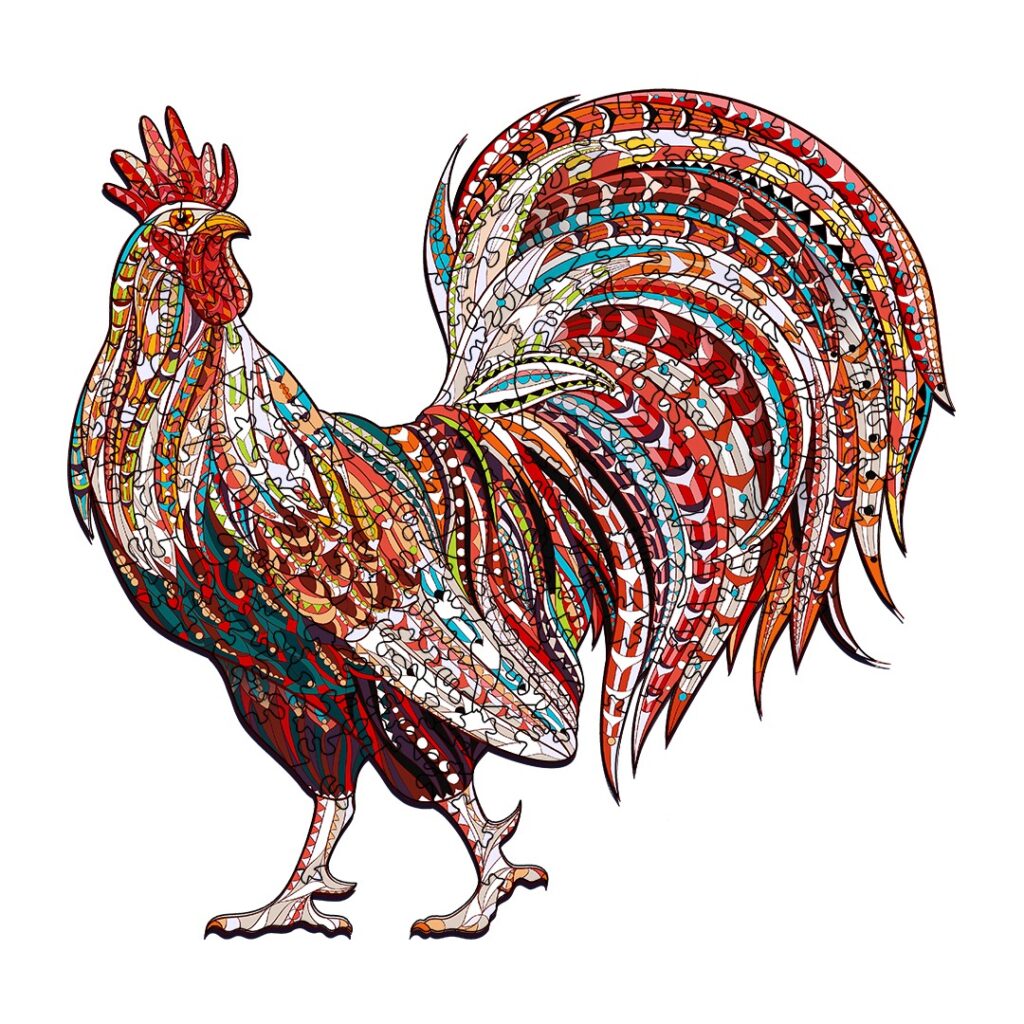 Wooden Jigsaw Puzzle-STRONG COCK-RD 66d2617bd6be9