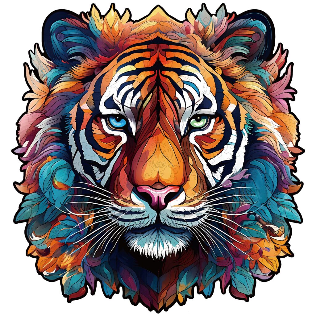 Wooden Jigsaw Puzzle-Tough Tiger 66cfa44799428