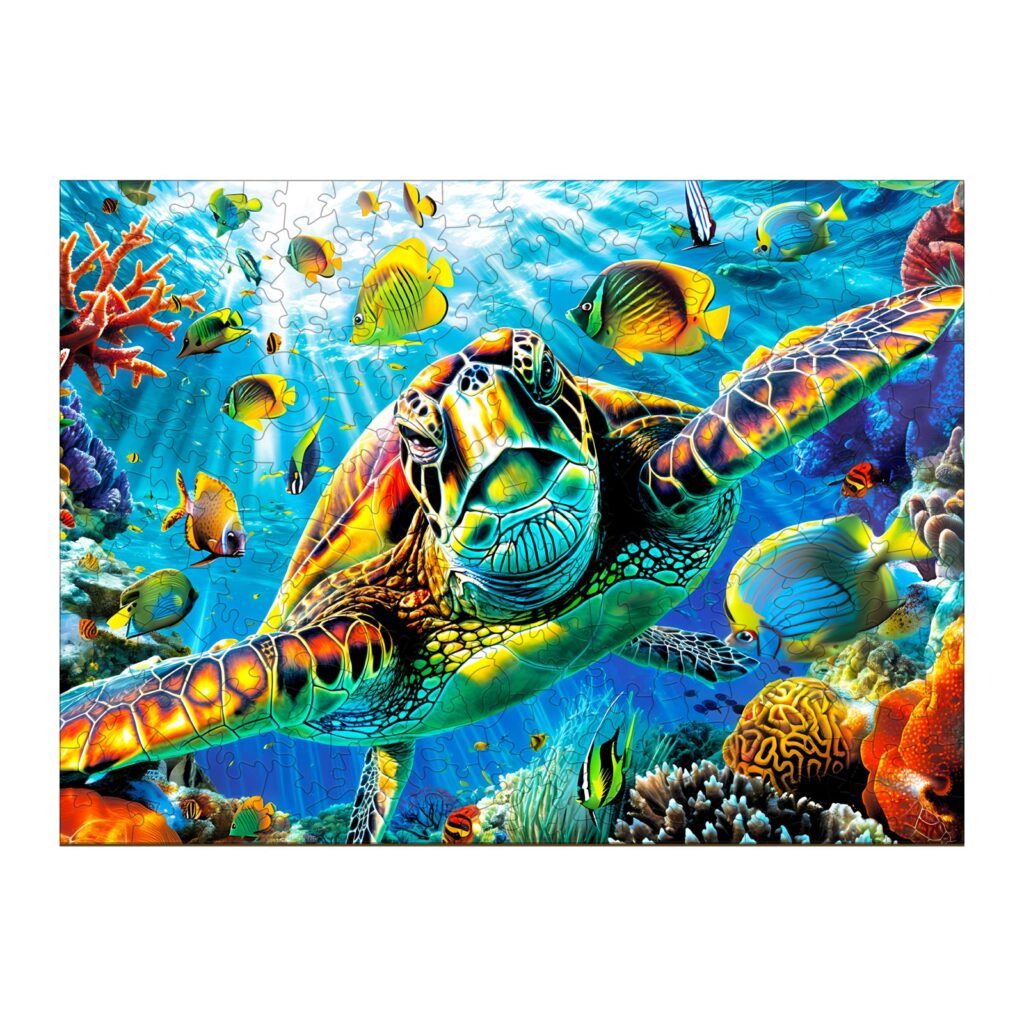 Wooden Jigsaw Puzzle-Turtle Explorer 66d204d401021