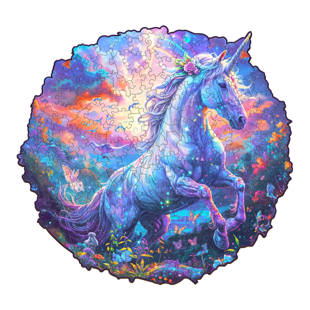 Wooden Jigsaw Puzzle – Unicorn in Fantasyland 66d1bc9c09131