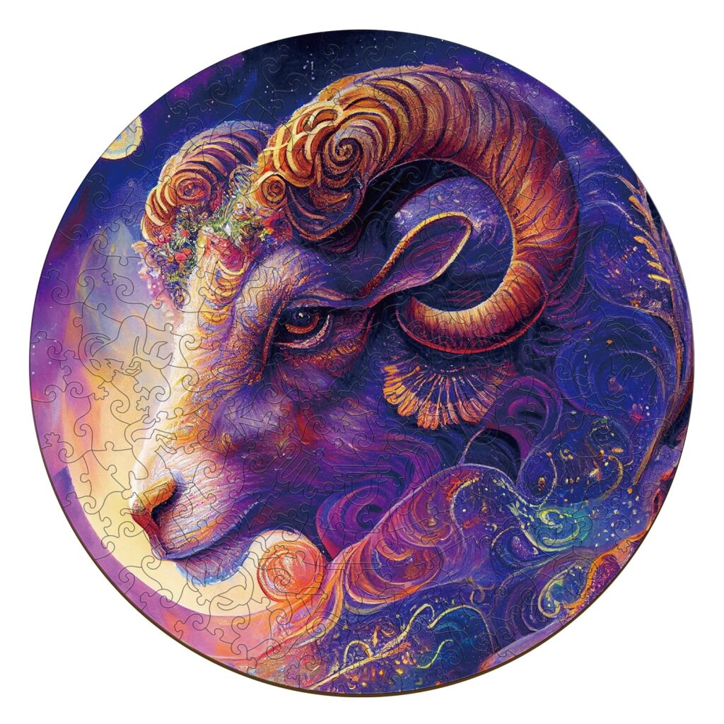 Zodiac Wooden Jigsaw Puzzle-Aries 66d1556fe672a