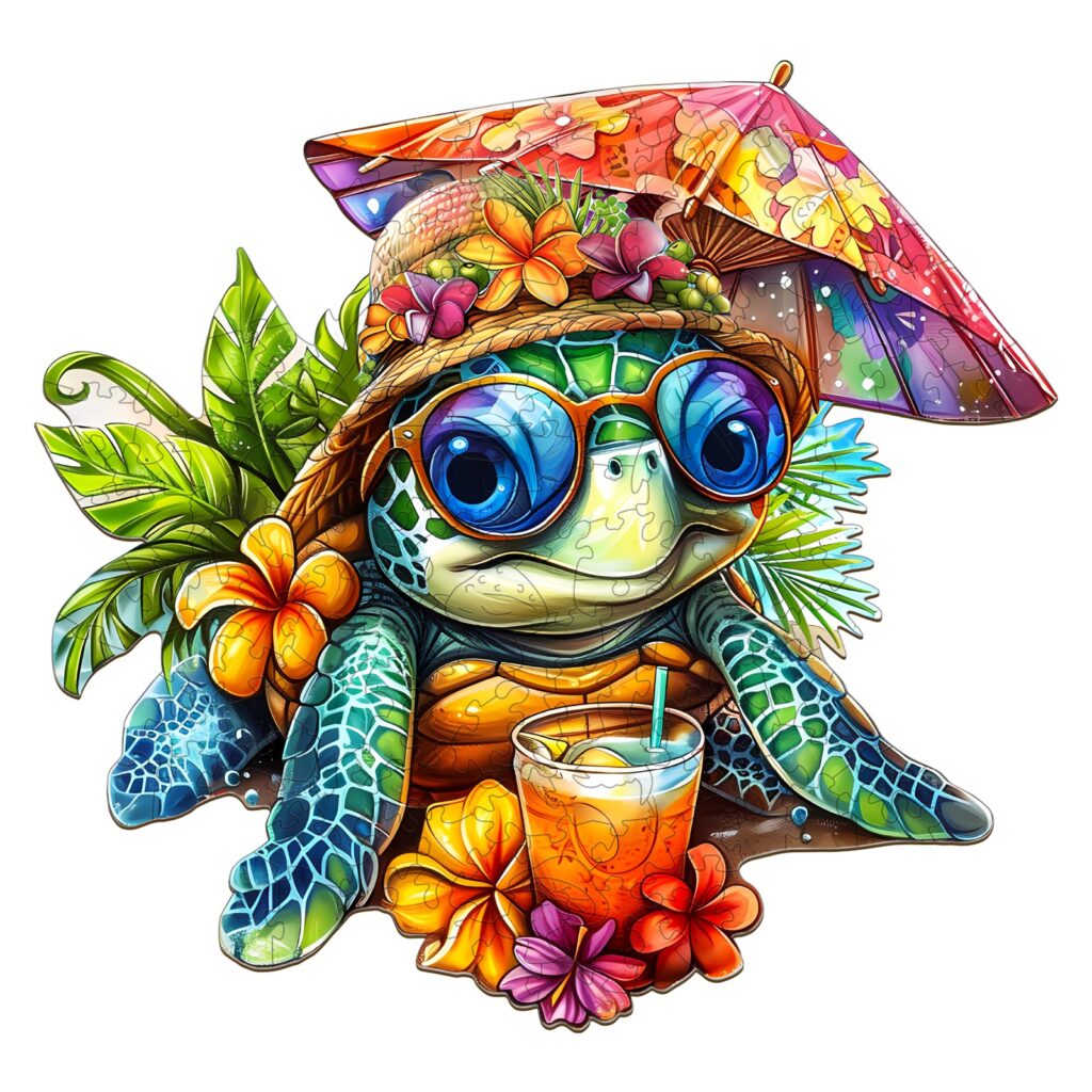 Wooden Jigsaw Puzzle – Beach Turtle 66d6e815f3d37