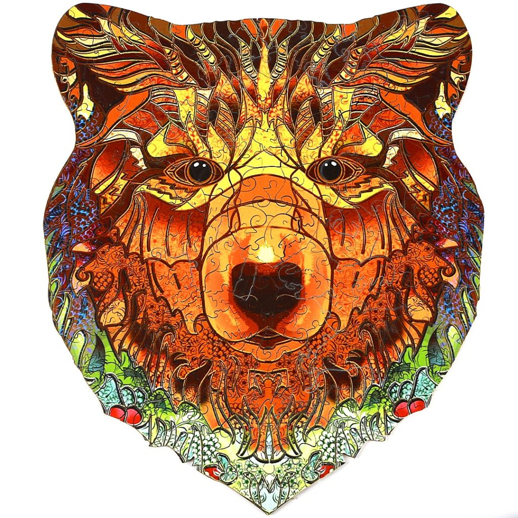 Wooden Jigsaw Puzzle-BOLD BEAR 66dc06d7a3801
