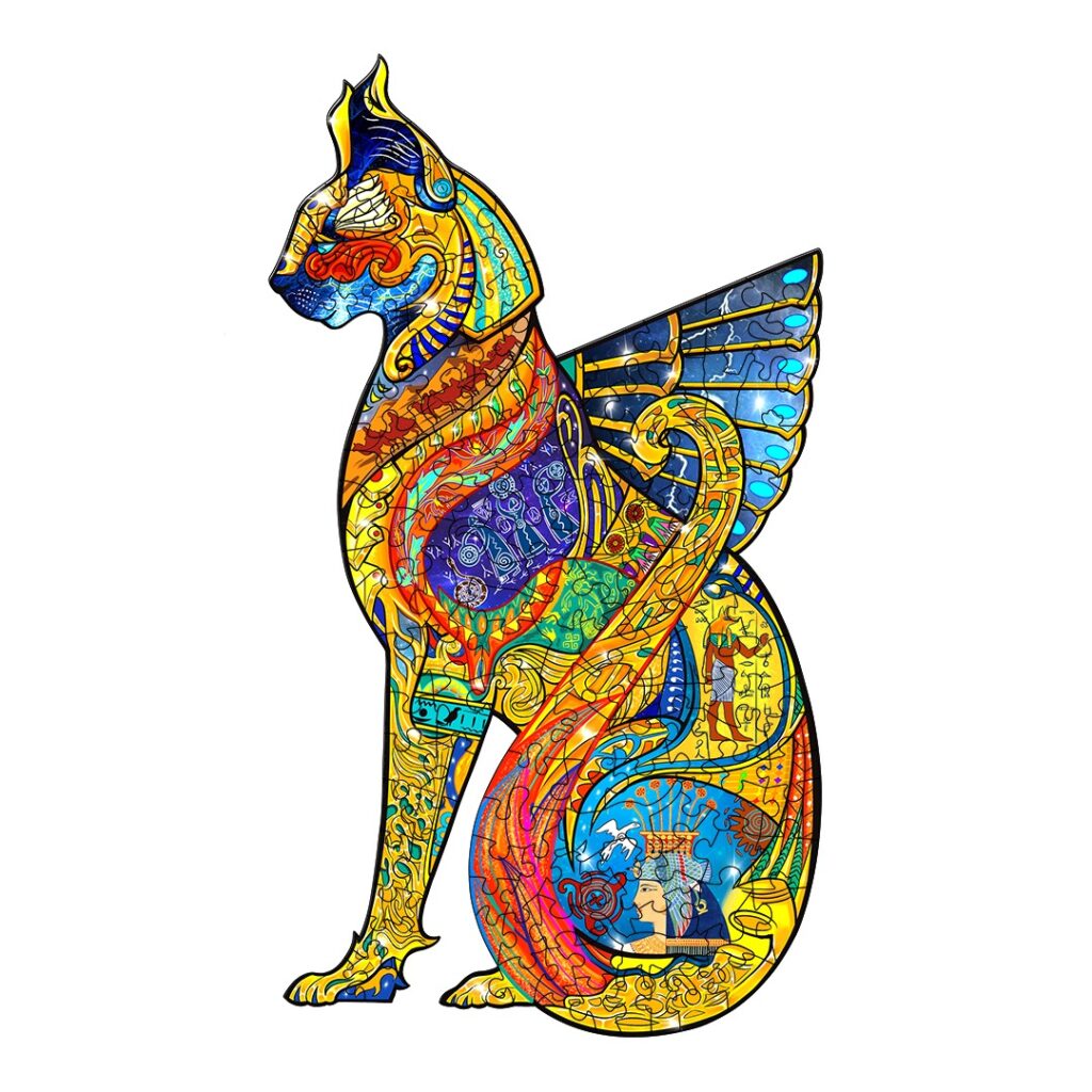 Wooden Jigsaw Puzzle -CAT STATUE 66d533bf713c7