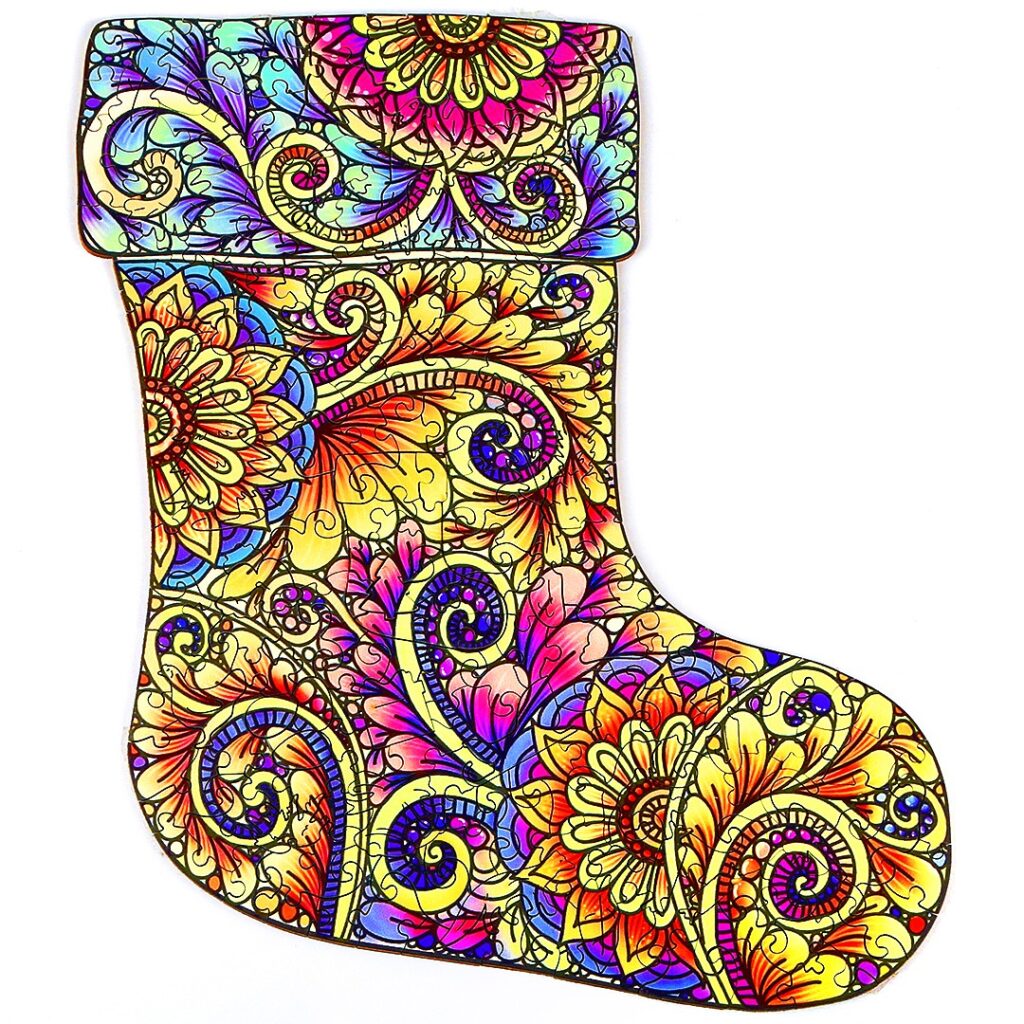 Wooden Jigsaw Puzzle-CHRISTMAS STOCKING 66d93f709028c