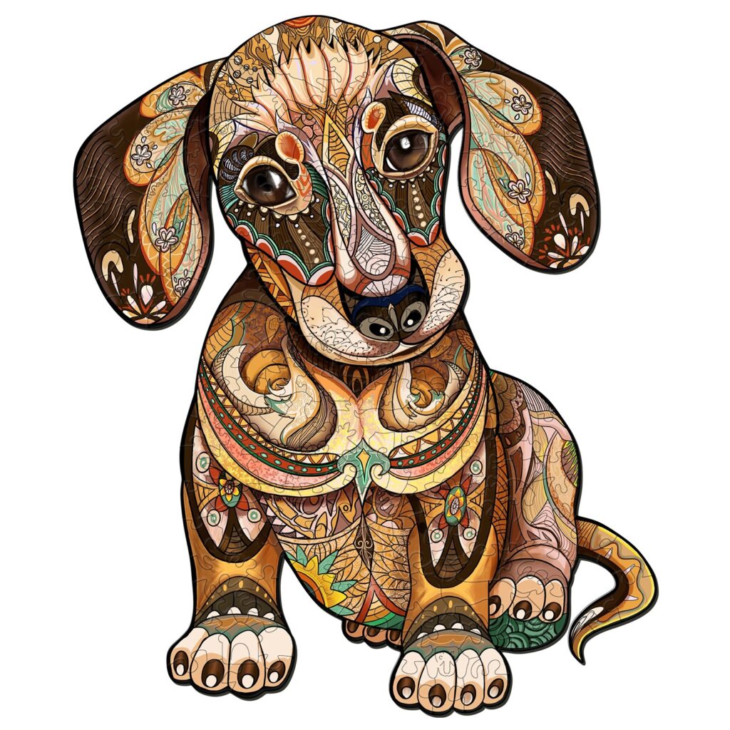 Wooden Jigsaw Puzzle-Dachshund 66d4c25228835