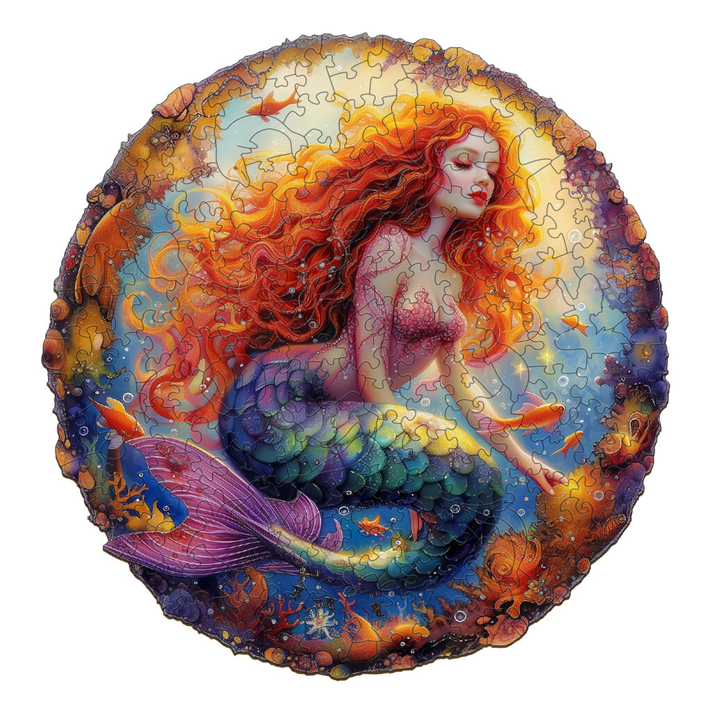 Wooden Jigsaw Puzzle – Elegant Mermaid 66db2430b0219
