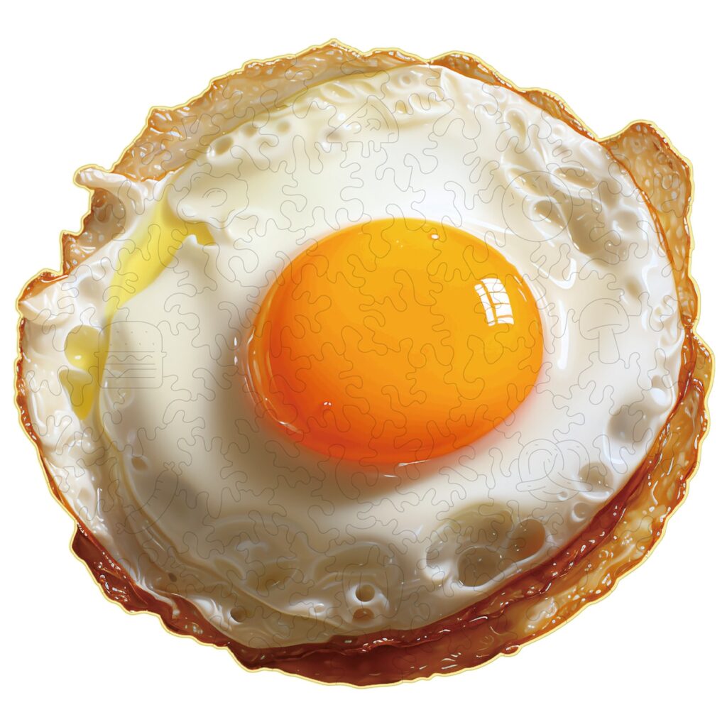 Wooden Jigsaw Puzzle-Fried Egg 66d55d03d53bd