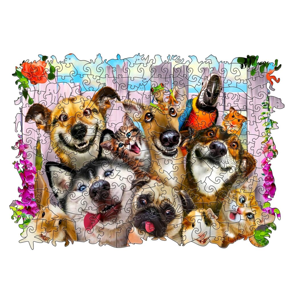 Wooden Jigsaw Puzzle-FUNNY DOGS 66d6bb56852e2