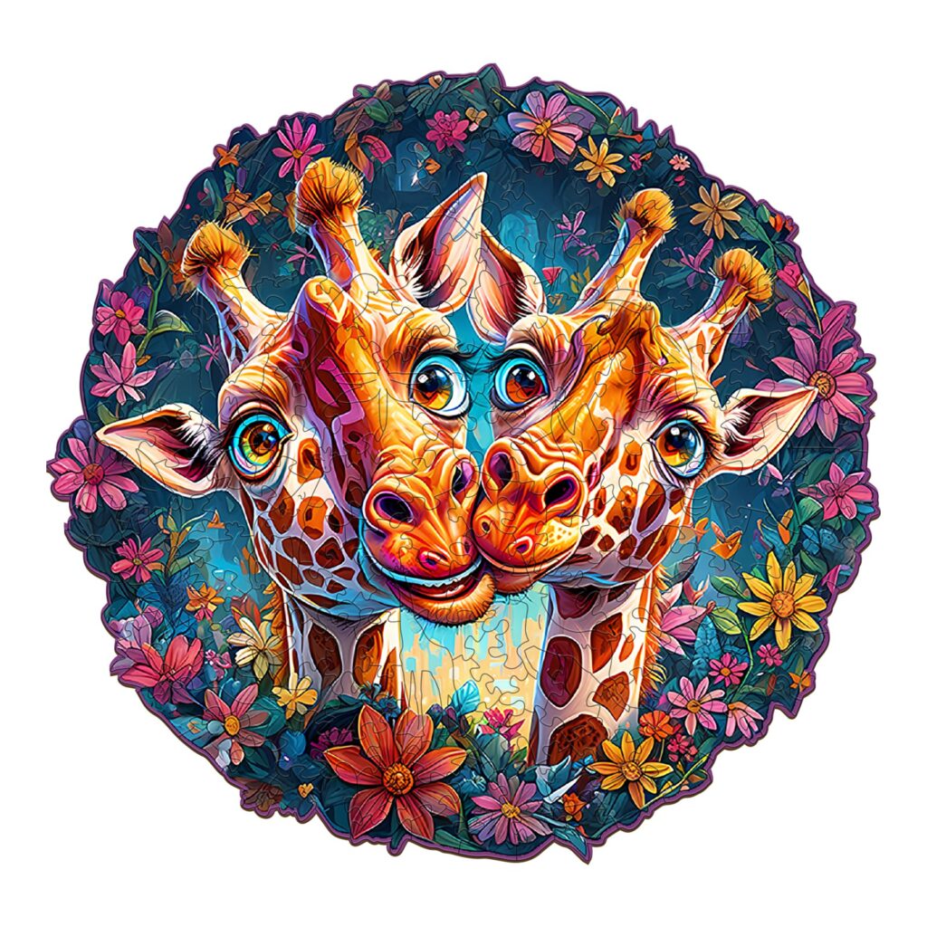Wooden Jigsaw Puzzle – Funny Giraffe 66d4f7006f89d