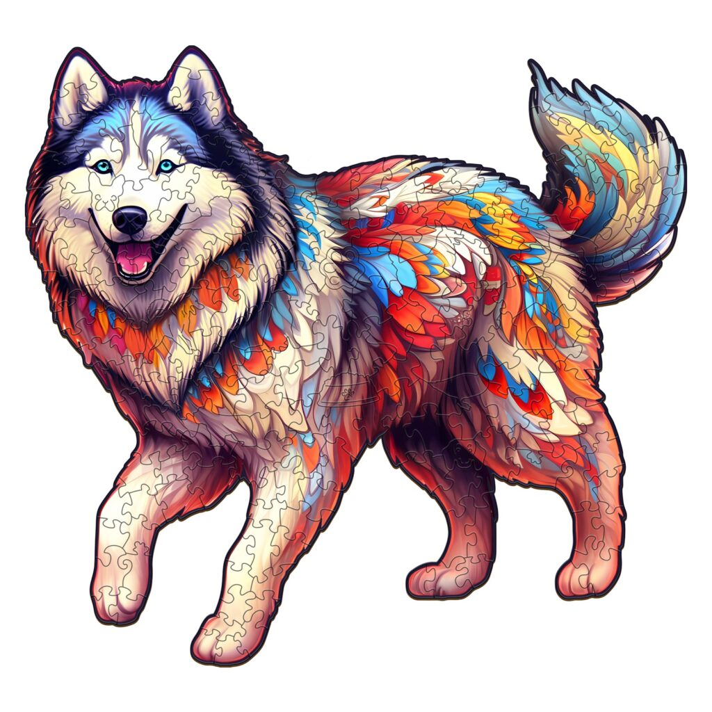 Wooden Jigsaw Puzzle – Husky Dog 66da41745a70a