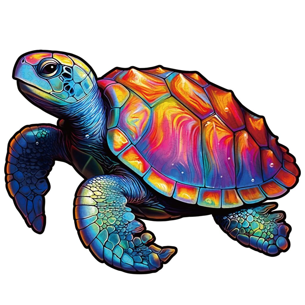 Wooden Jigsaw Puzzle-Leisure Turtle 66db76ad2f1ea