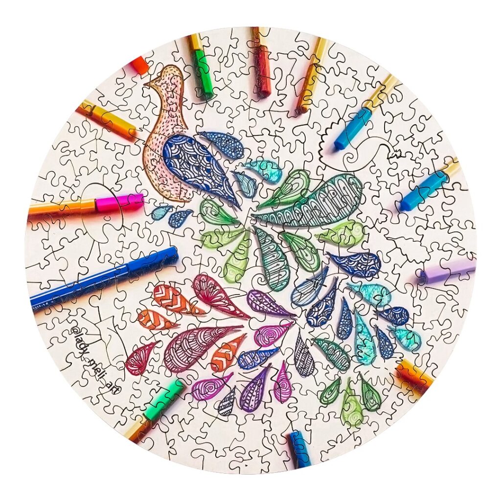 Wooden Jigsaw Puzzle-PEACOCK 66d620a08c891