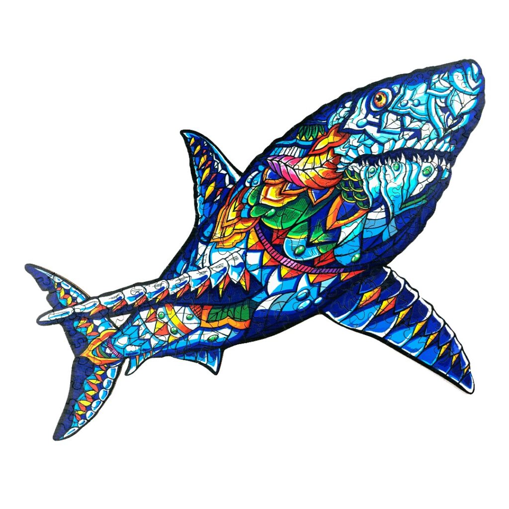 Wooden Jigsaw Puzzle-SHAKE SHARK 66dc6df46d20d