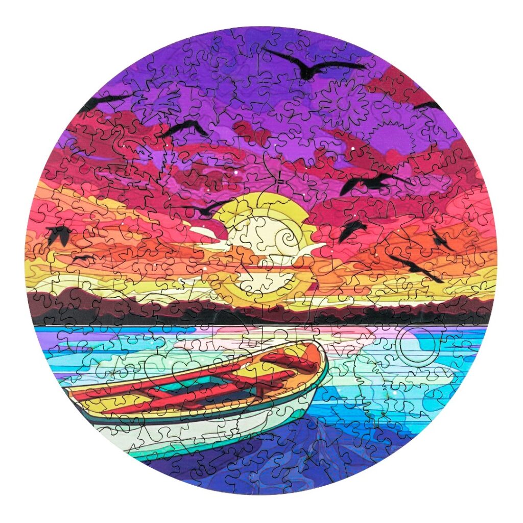 Wooden Jigsaw Puzzle-SUNSET 66dbd369b052f