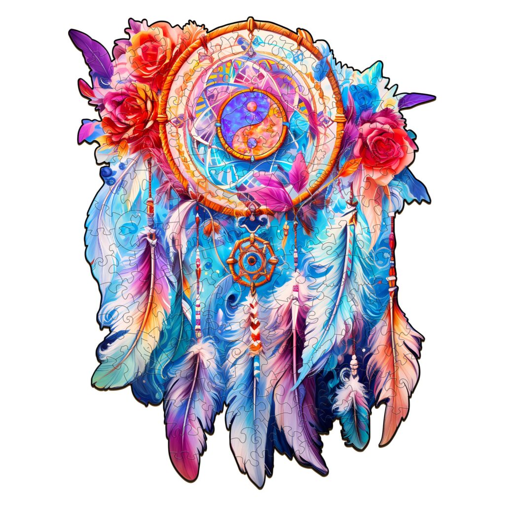 Wooden Jigsaw Puzzle – Yin Yang Dream Catcher 66d5293242b94