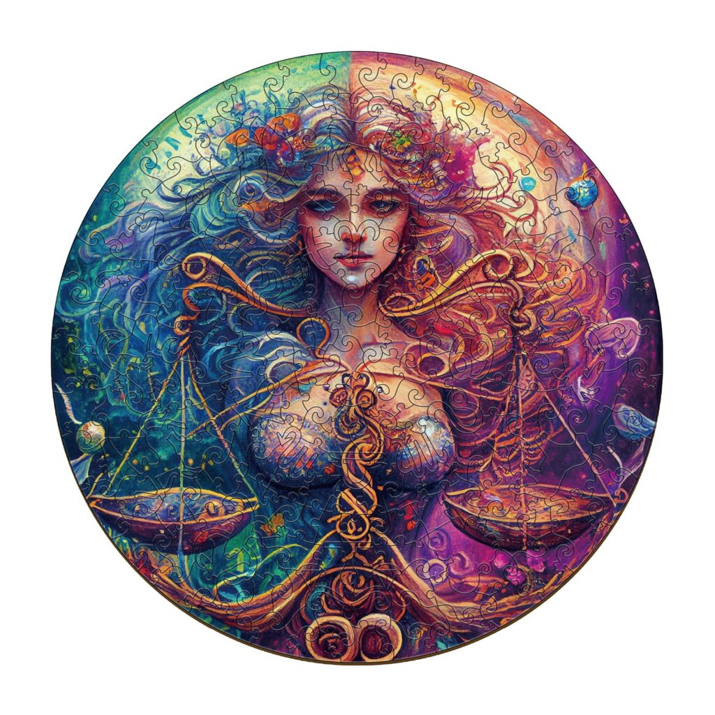 Zodiac Wooden Jigsaw Puzzle-Libra 66dbfcaa64ca7