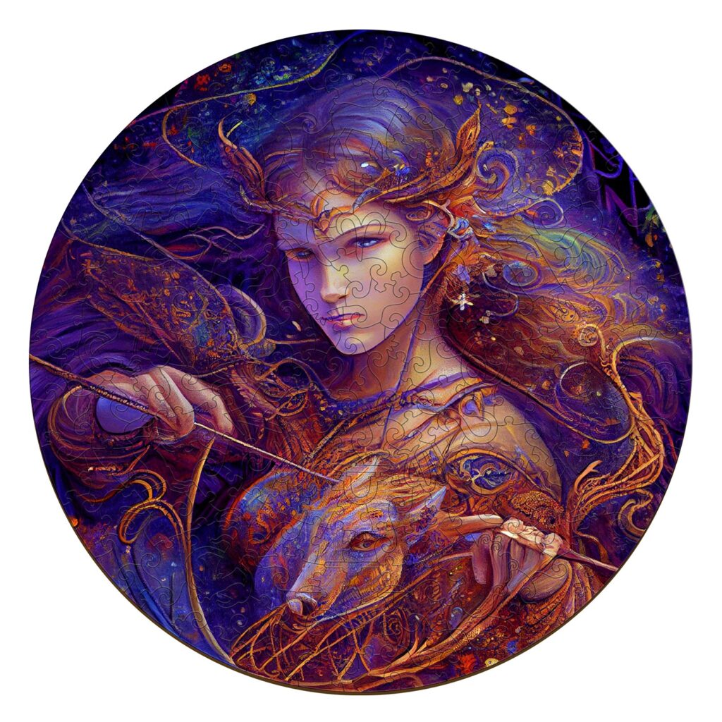 Zodiac Wooden Jigsaw Puzzle-Sagittarius 66d498c76f680